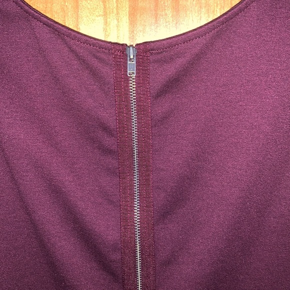 Loft Plum Colored Peplum Blouse - Picture 4 of 8